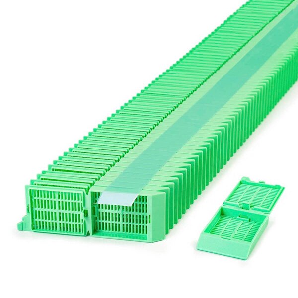 One Piece Tissue Cassette, green